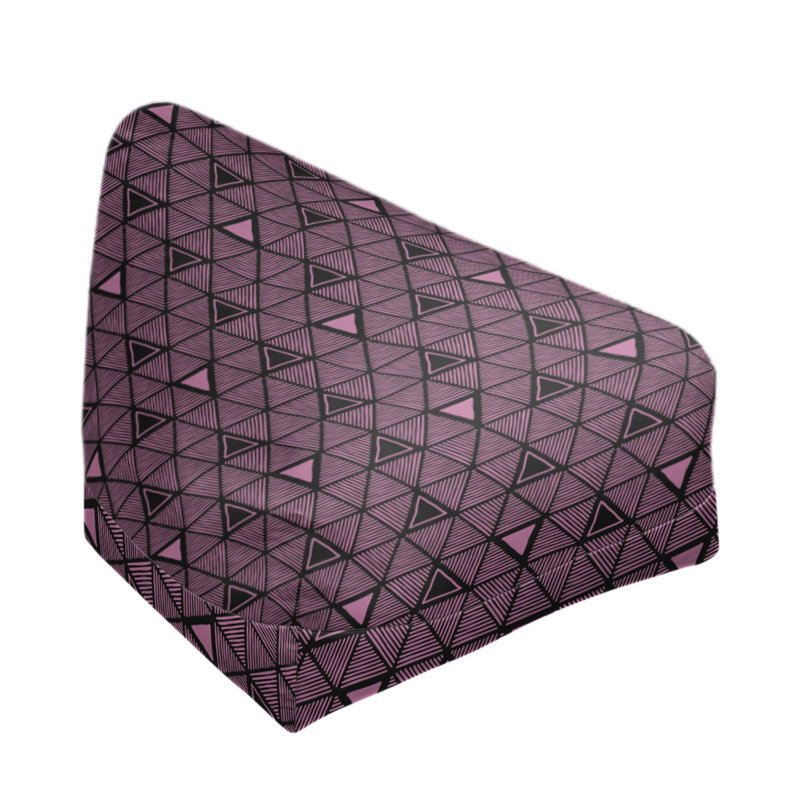Housse de sac de pois triangles à la main classic, Pas de bourre, H 38 po x l 42 po x P 29 po, Bleu minuit