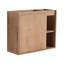 Meuble-lavabo mural 24 po avec lavabo en céramique blanche et porte à fermeture en douceur, emballage KD-171229169-171229170
