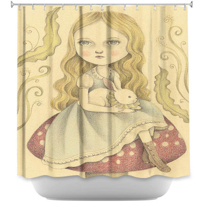 Rideau de douche simple contemplating alice