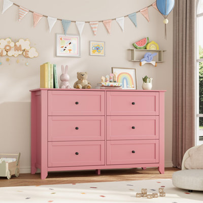 5 Drawer Dresser for Bedroom, Green Dresser with Deep Drawers & Metal Knobs, Tall Modern Wooden Chests of Drawers for Entryway, Hallway