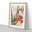 Court Lady with a Fan by Yashima Gakutei - Framed Print-55621417-55621418