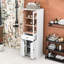 Armoire de rangement pour salle de bain avec tablettes réglables et tiroir-601260305