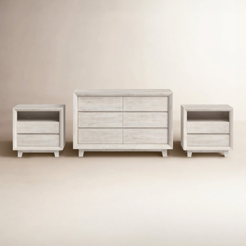 Reece 3-piece Nightstand Sand