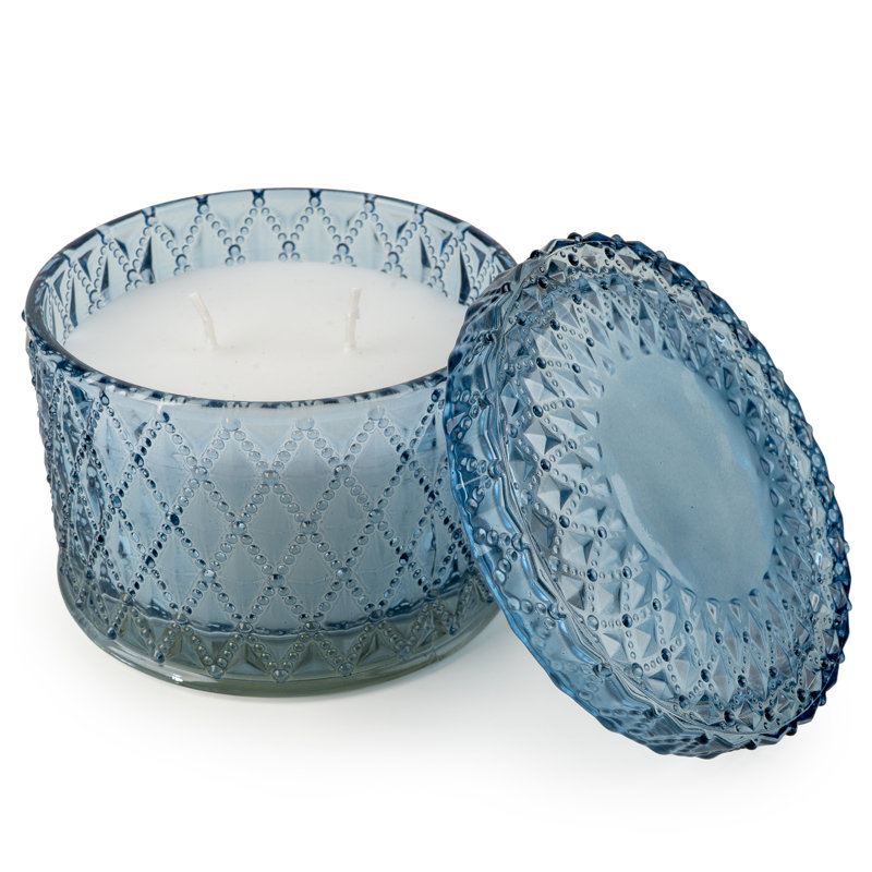 Fresh Scented Novelty Candle with Glass Holder