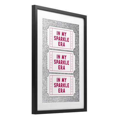 «My Sparkle Era», impression encadrée sous verre