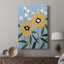 Woodblock Floral II -Custom Wrapped Gallery Cavas