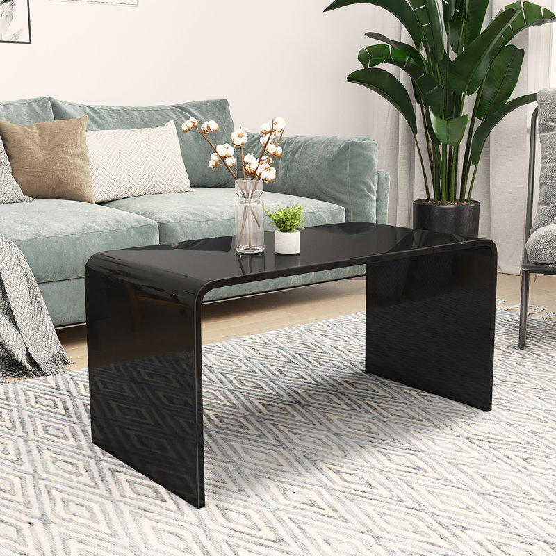 Table basse Jozelyn, H 16 po x L 32 po x l 16 po, Transparent