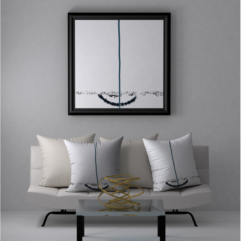 Abstract Reversible Throw Pillow, 24" x 24"