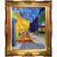 «Cafe Terrace at Night Hand» par Vincent Van Gogh - peinture sur toile encadrée-7583330-7583339