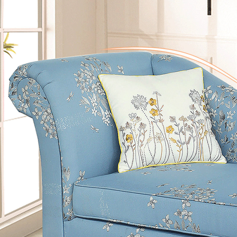 Chaise longue rembourrée Dzhenka, Bleu