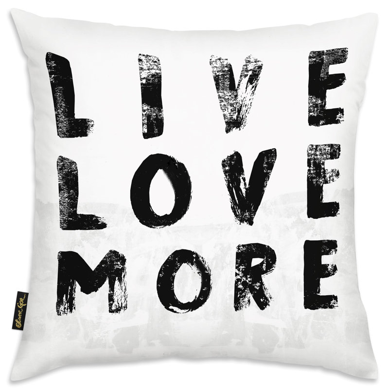 Housse et insert de coussin Live and Love