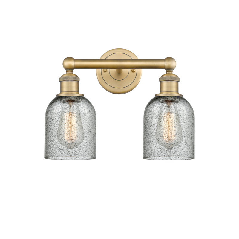 Reiko 2 - Light Dimmable Vanity Light, Charcoal, Brushed Brass