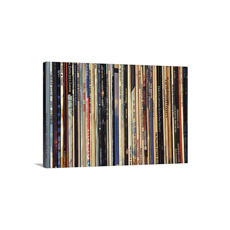 «LPs Print, H 20 po x l 30 po x P 1,5 po, Toile
