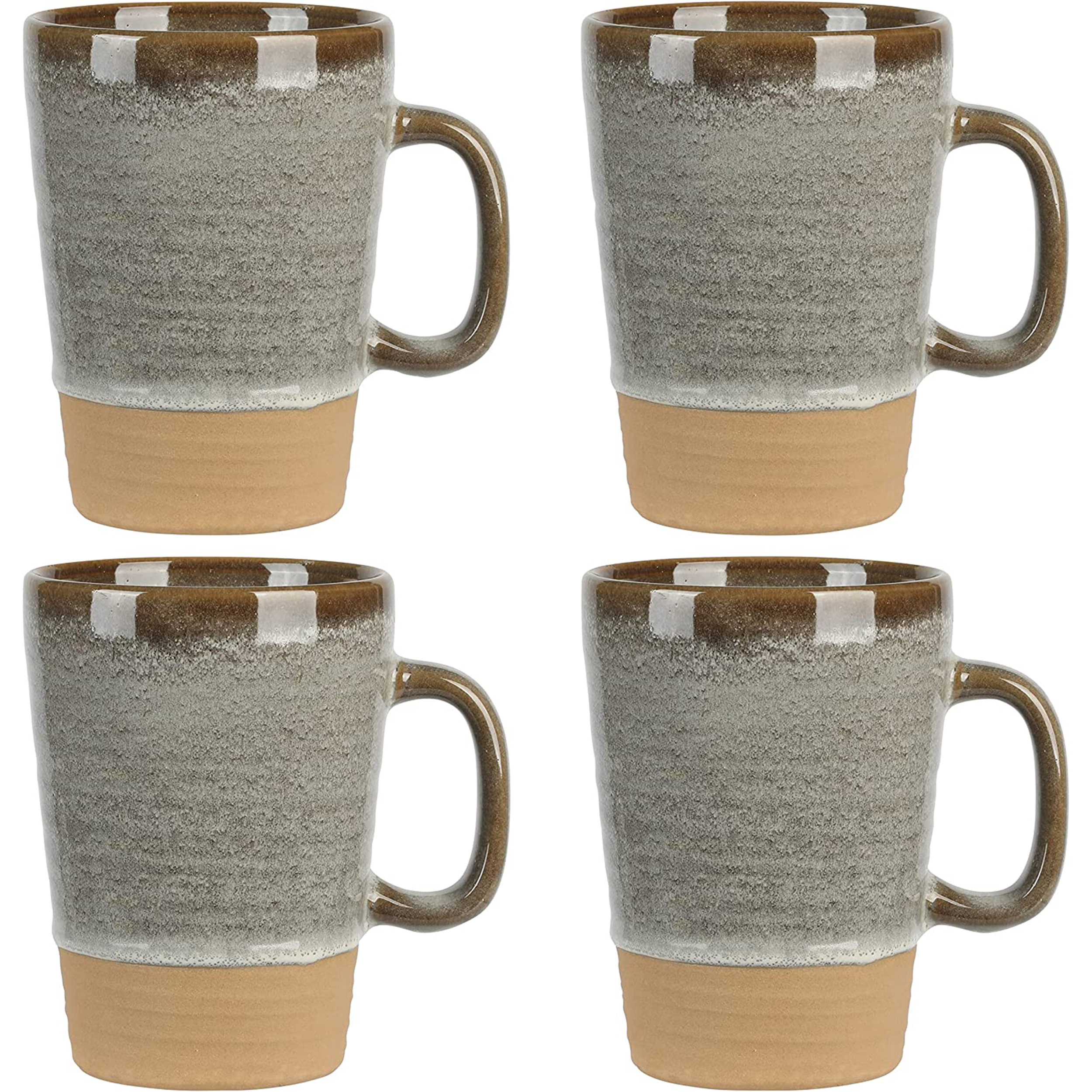 Gibson Home Everyday Contempo Hues Assorted Ceramic 15-Ounce Mug