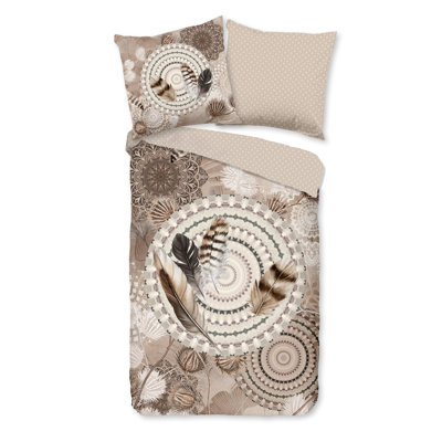 Cotton Abstract Duvet Cover with Pillowcases