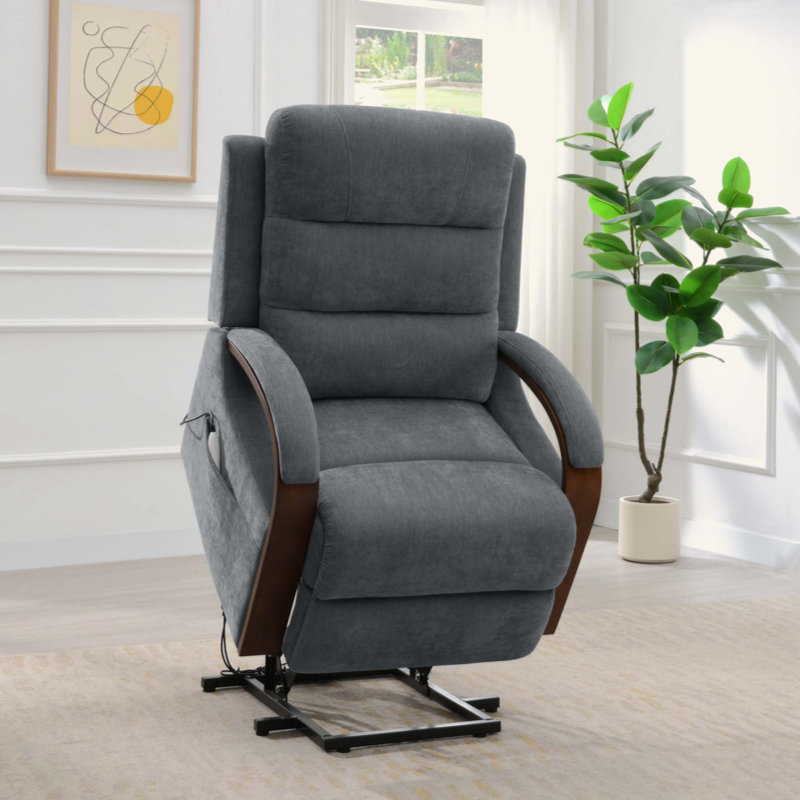 Fauteuil inclinable électrique en chenille avec fonction de levage, chauffage et massage