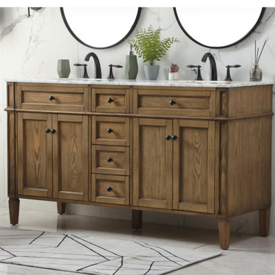 Ensemble de meuble-lavabo double 60 "Rivers