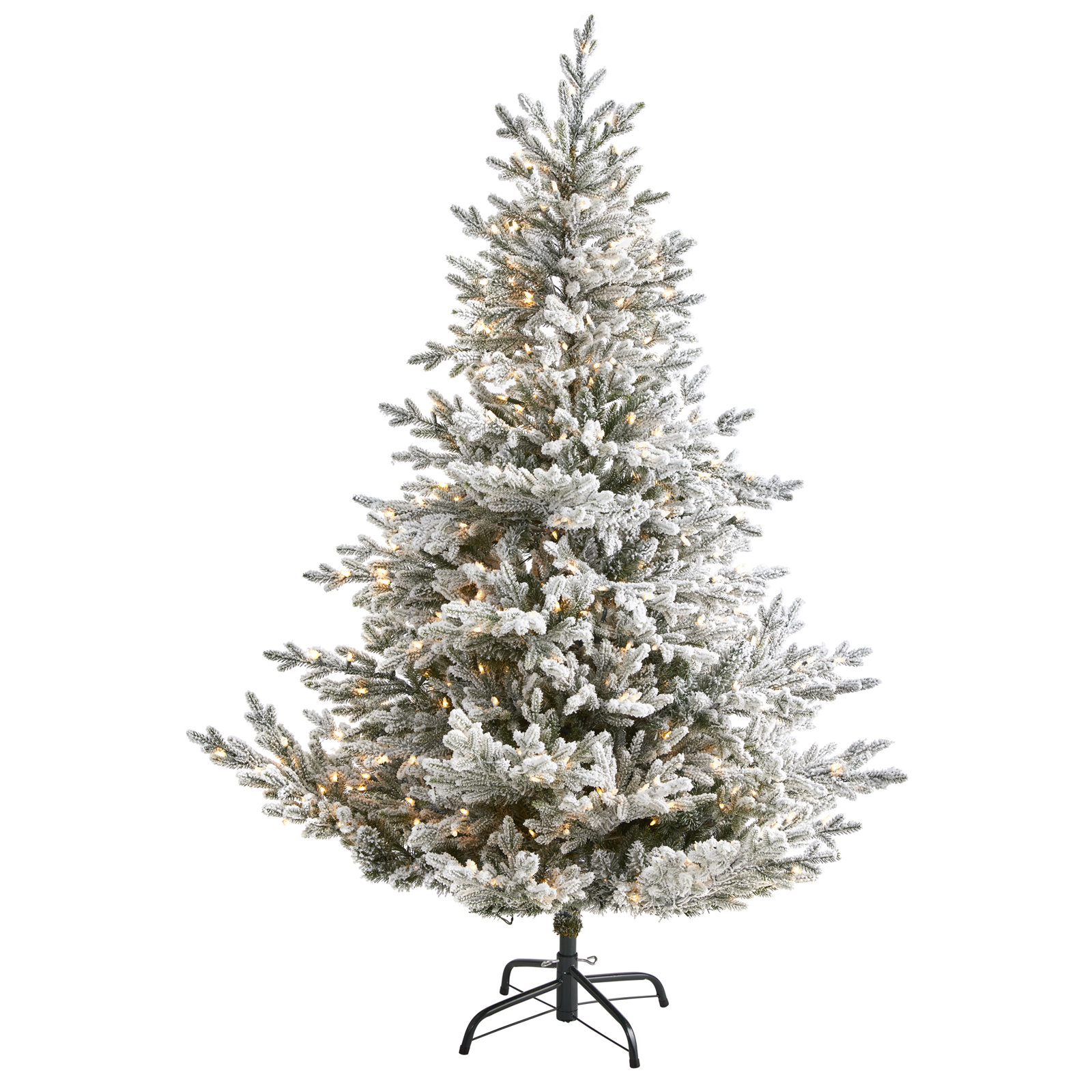 Lighted Artificial Christmas Tree, 6' H