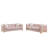 Comfortable Velvet Modern Sofas, Wooden Frame, Elegant Pink For Living Room