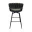 28 po. Tabourets de bar tressés brun clair de 28 po. Structure pivotante à 360 degrés, tabouret de comptoir rembourré avec repose-pieds et tabourets de cuisine en cuir technique. 2. Revêtement pivotant.-1805677967