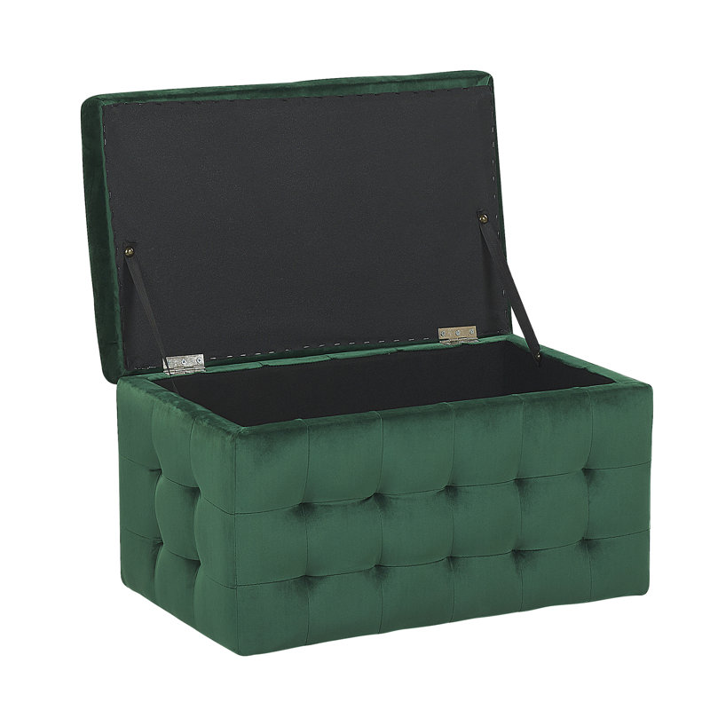 Eldredge 72cm Wide Tufted Rectangle Ottoman with Storage