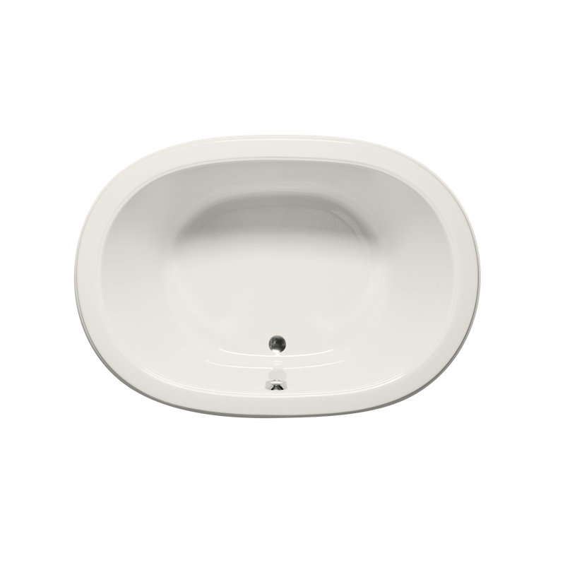 Waikki 72" x 42" Drop In Combination Acrylic Bathtub, Biscuit