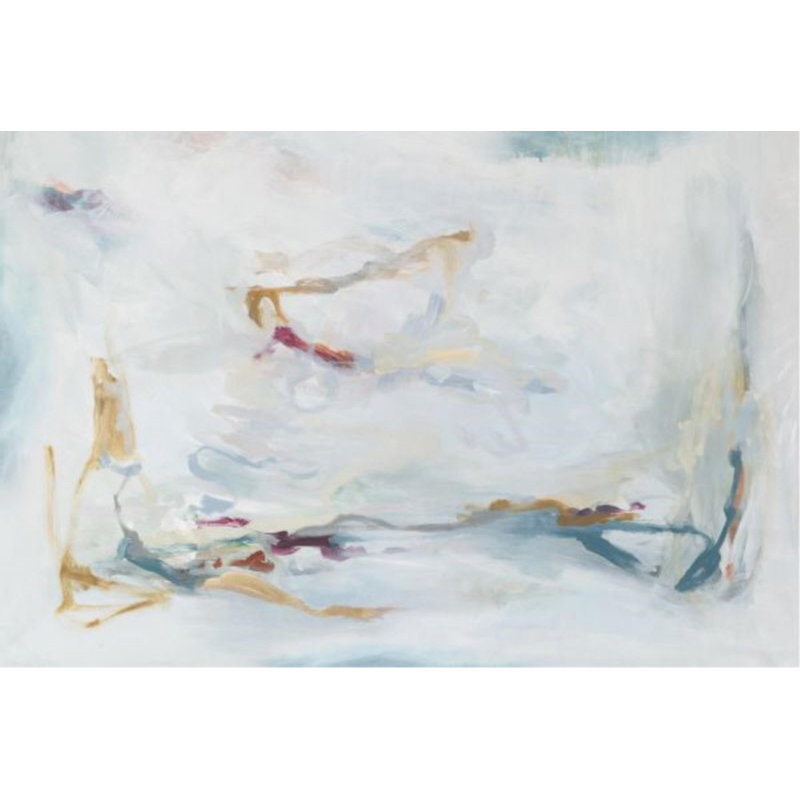 «Mista Fiesta» par Samuel Kane - impression, H 47 po x l 70 po, Image au pinceau gel