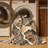 Machine Washable Arverne Global Inspired Block Print Rug in Brown – Beige Binding-328728771