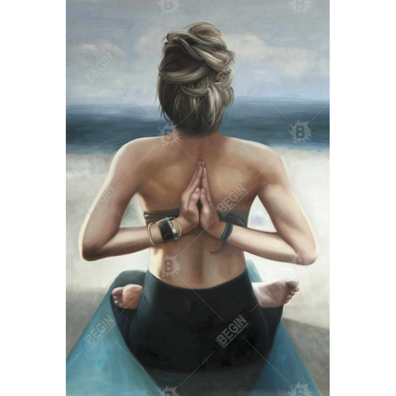 "Pose inversée" sur toile