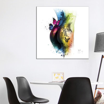 Butterfly Tattoo by Patrice Murciano - Wrapped Canvas Print