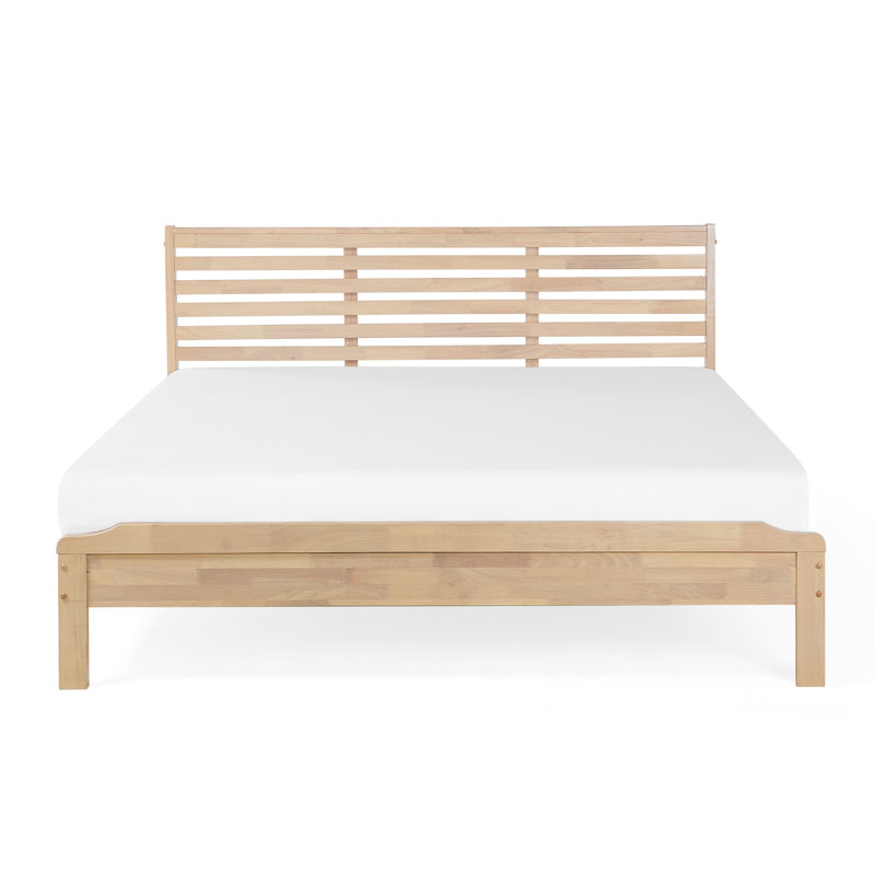 Baird Solid Wood Bed, Tan, European Kingsize (160 x 200cm)