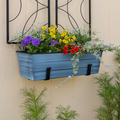 Nez Metal Window Box Planter