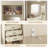 Closet System With 3 Drawers, Mirror & Anti-Tip Design-316420822