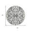 Tapis rond lavable intérieur / extérieur 8 pi gris