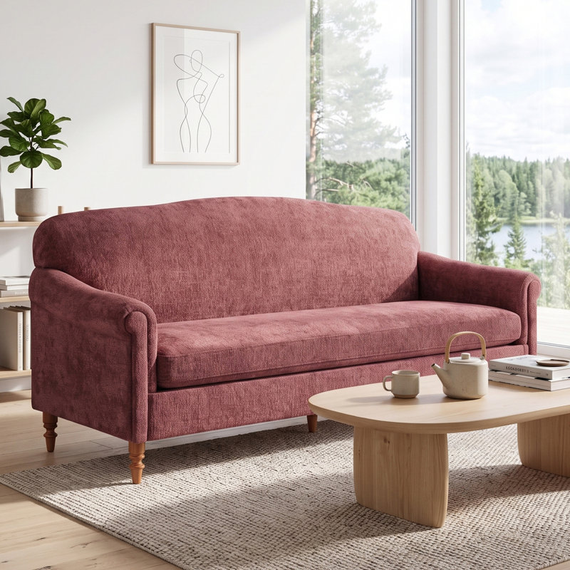 Causeuse 2 places Modern, Rouge