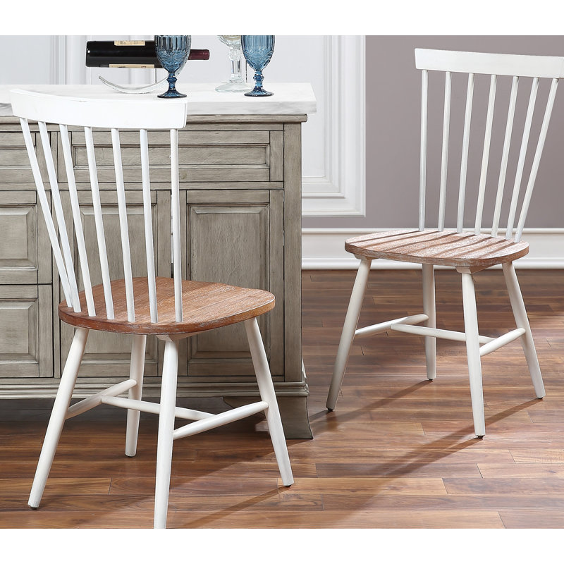 Avenger 18'' H Solid Wood Side Chair, Toffee / Cream