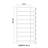 Modern Shoe Cabinet, White & Black, 19.7 x 50.0 x 15.0 inches | 100% Melamine Coated Particle Board, Thickness: 0.7 inches | Plastic Legs, Wall-Mountable, Numerous Shelves, Stylish Storage Solution for Entryway & Hallway