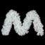 9' x 14" White Iridescent Artificial Garland.