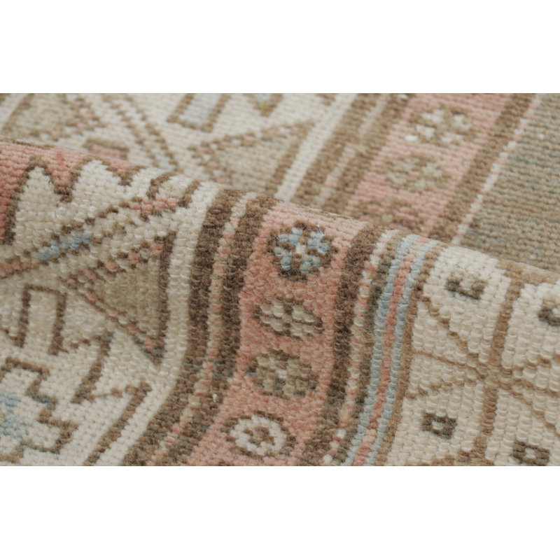 Vintage One-of-a-Kind 3'2" X 15'3" Hand Knotted Area Rug