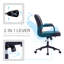 Chaise de bureau en similicuir Edelfriede-1170249444
