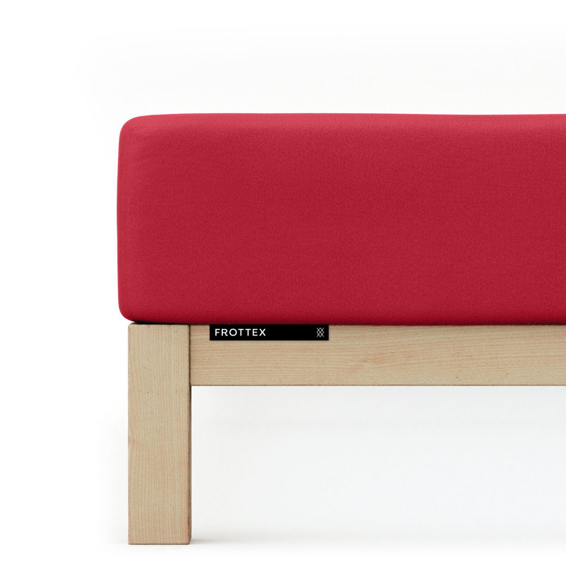 Frottee Spannbettlaken Frottex 100% Baumwolle, Red Deep, L 140 x 220cm - 160 x 220cm