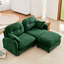 Canapé modulaire à 2 nuages avec tissu chenille, courbe ergonomique, zones de lecture, canapé modulaire en chenille douce, coussin, différents réglages