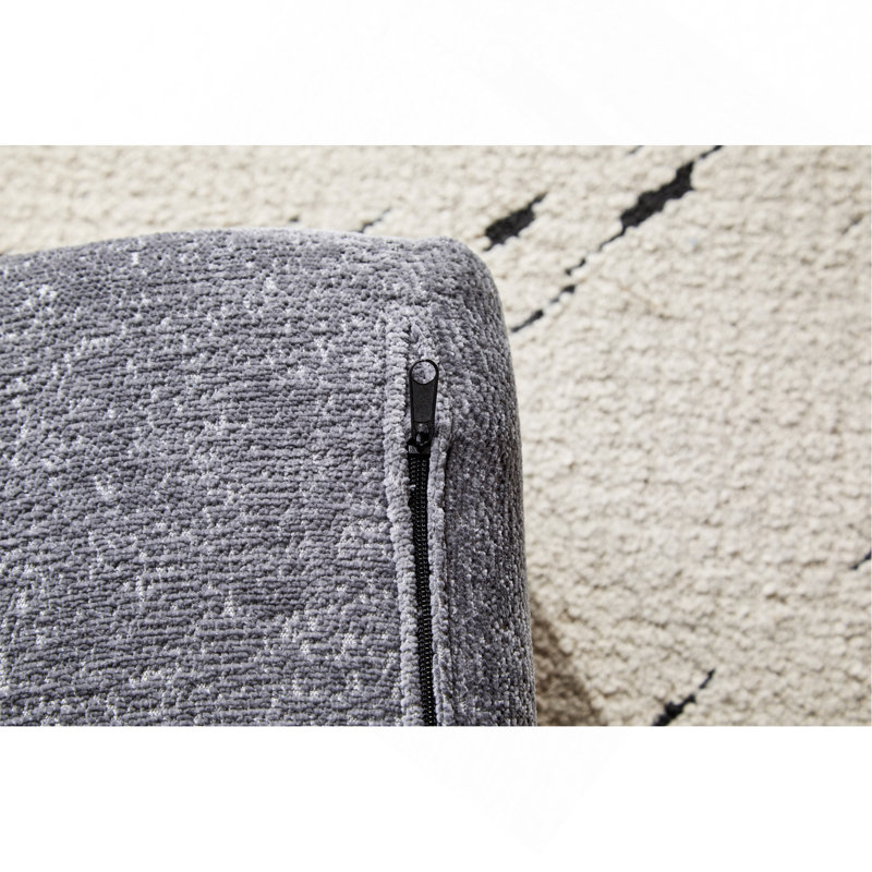 Canapé-lit Bonress, Chenille grise foncée