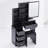 Roy Left Vanity Table with Padded Stool-257848994