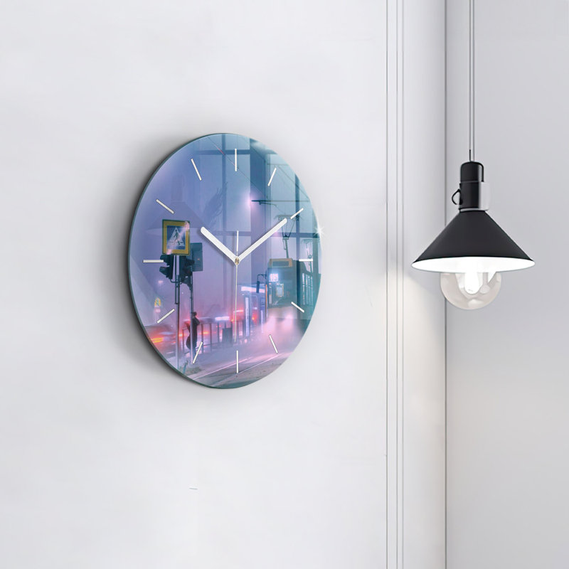 Glass Wall Clock