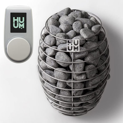 HUUM Drop 4.5Kw Sauna Heater with UKU WiFi Control, (Sauna Stones Included )