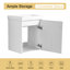 Meuble-lavabo mural simple 18 po avec comptoir en céramique Ilkar-577347493