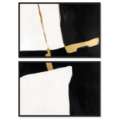 Ensemble de 2 toiles de luxe Urban Grid II par Art Remedy
