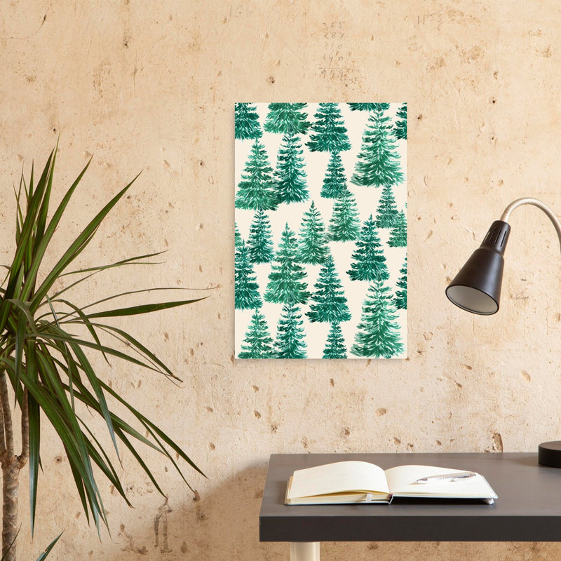 Into The Woods Classic Abstract Forest Winter Wall Art Print 1 Piece Wrapped Canvas Wall Art, 60.96cm H x 40.64cm W