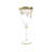 Vivience - 4 Pc Gold Butterfly Design Water Glasses, 8.75 oz